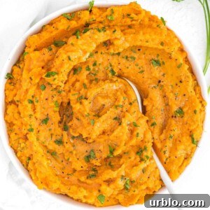 mashed sweet potatoes