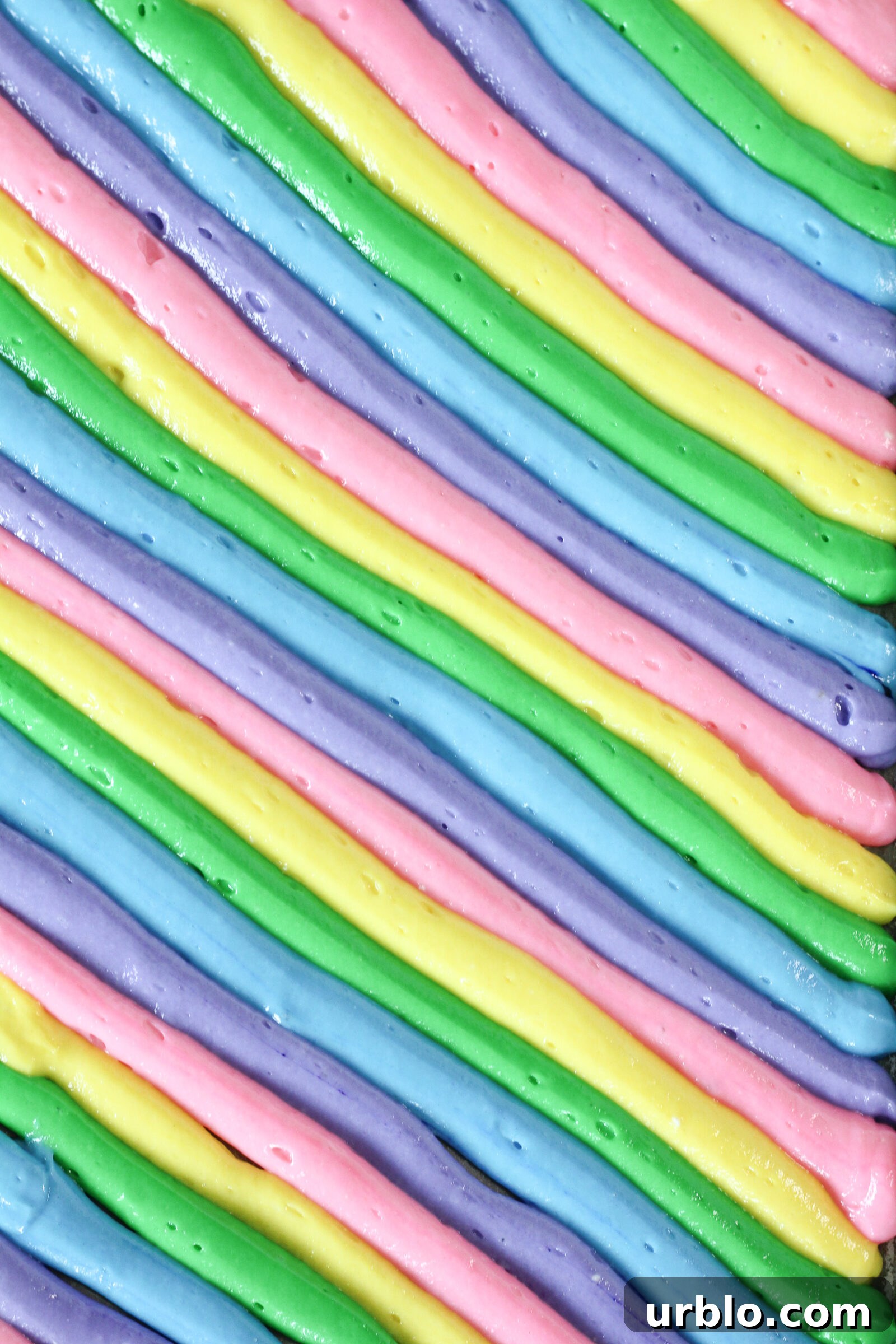 Baked striped cake