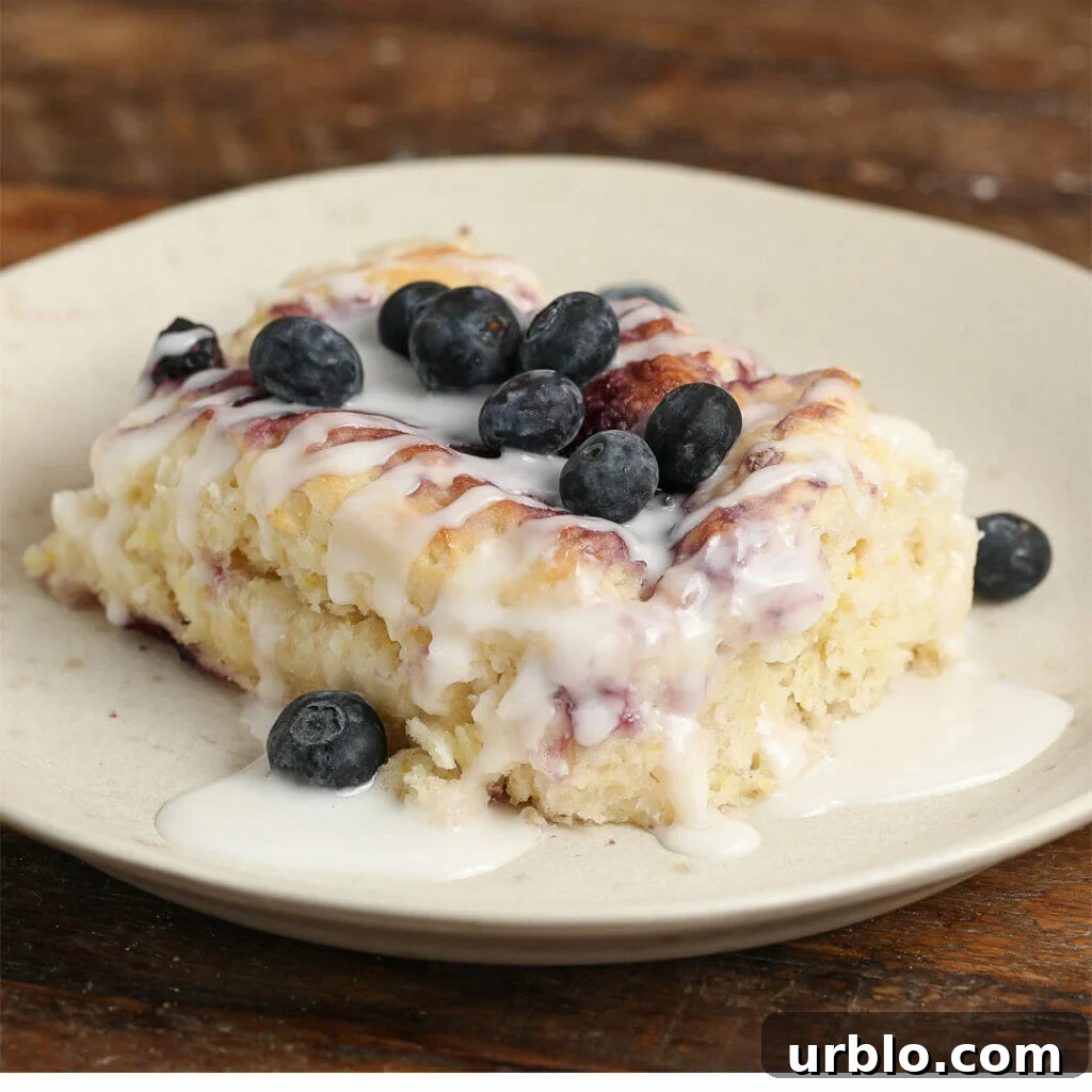 Glazed Blueberry Sweet Rolls
