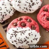 RED VELVET CHOCOLATE CHIP COOKIES