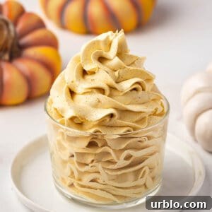 whipped pumpkin butter in glass