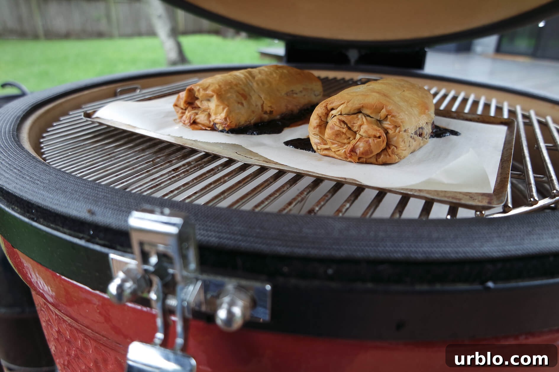 Savory Venison and Cranberry Strudel Recipe for Holiday Dinner 2 kamado joe for baking