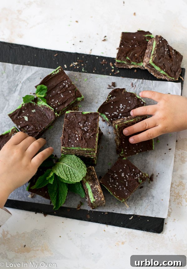 mint nanaimo bars