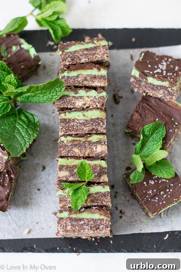 mint nanaimo bars