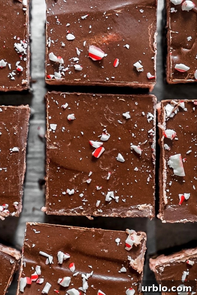 Peppermint brownies