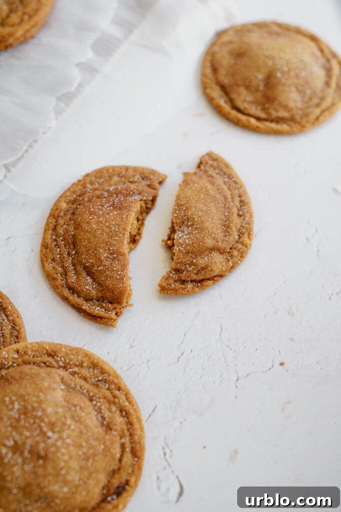 Stacked gingerbread snickerdoodles