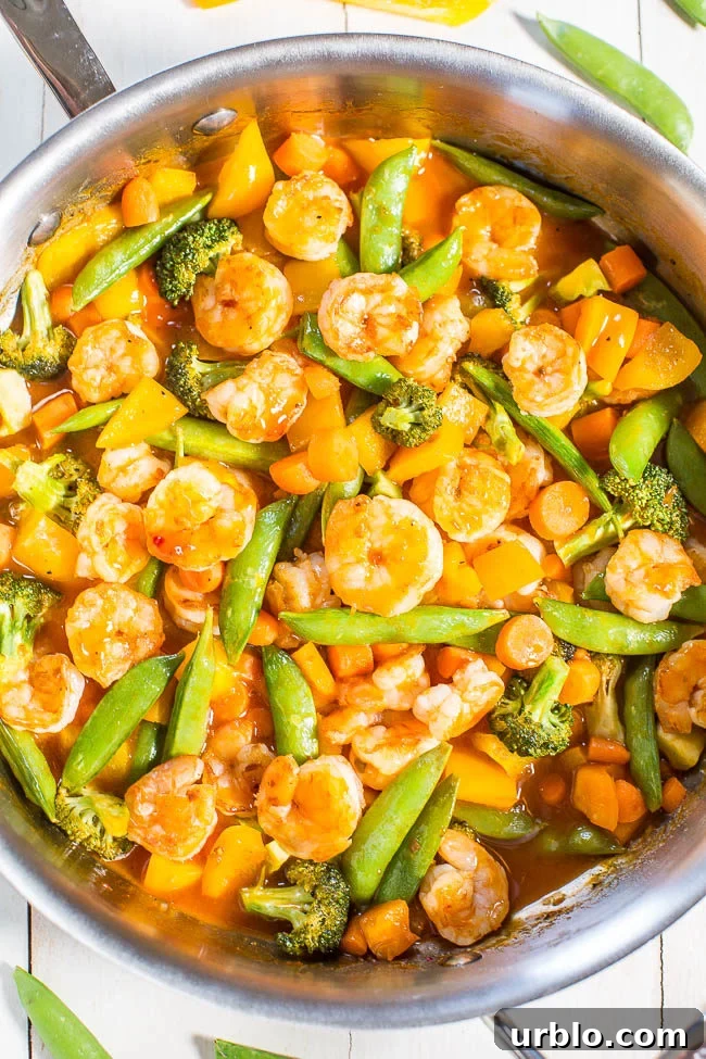 Sweet-and-Sour Shrimp and Vegetable Stir Fry