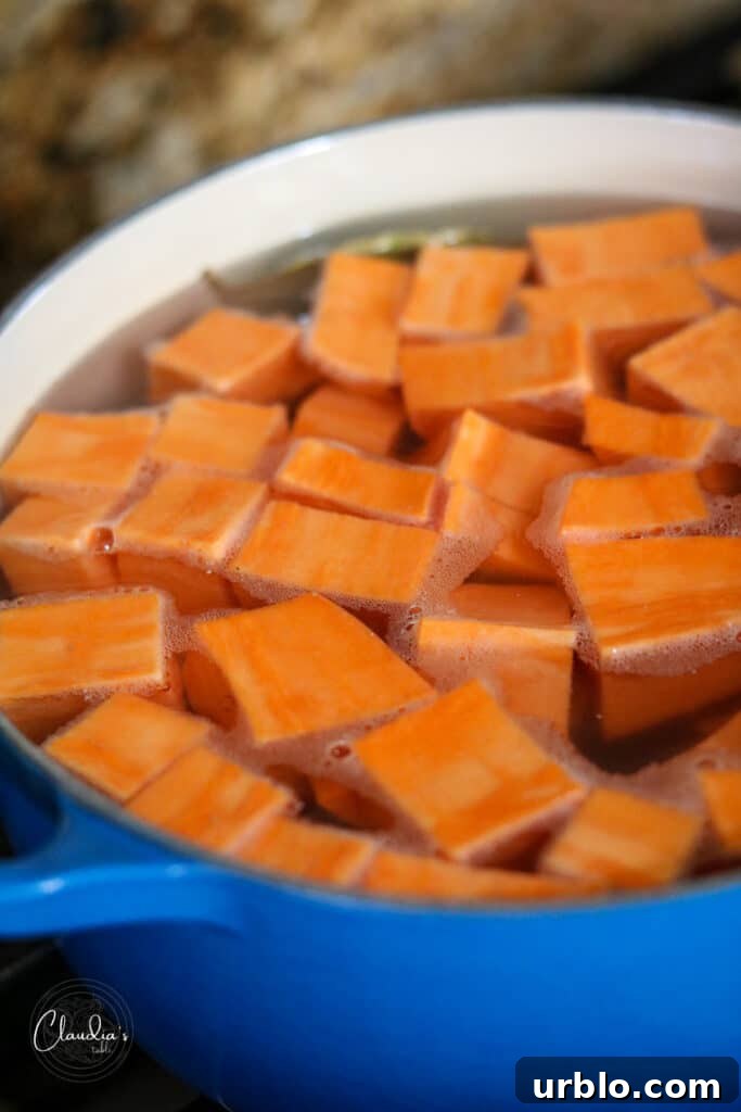 sweet potato cooking