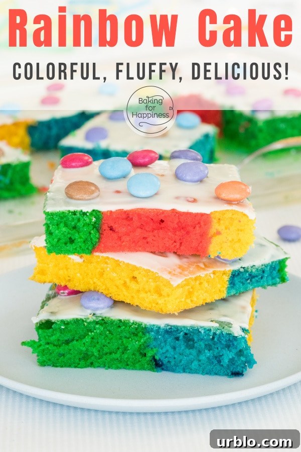 Rainbow Parrot Sheet Cake: Bright, Layered Party Dessert 7 This easy, colorful rainbow sheet cake, also known as parrot cake, made of sponge (parrot cake), is a real eye-catcher: beautiful and soo delicious!