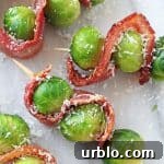 How do you get your family to eat brussels sprouts? By making these super delicious Bacon & Parmesan Brussels Sprout Skewers!