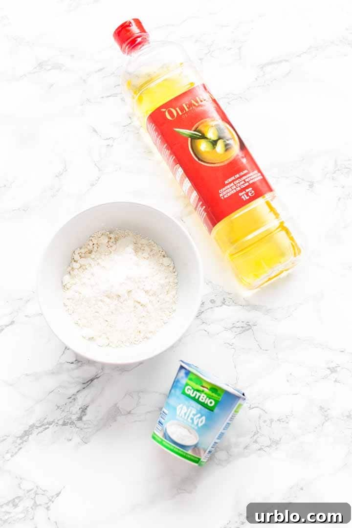 Air Fryer flatbread ingredients