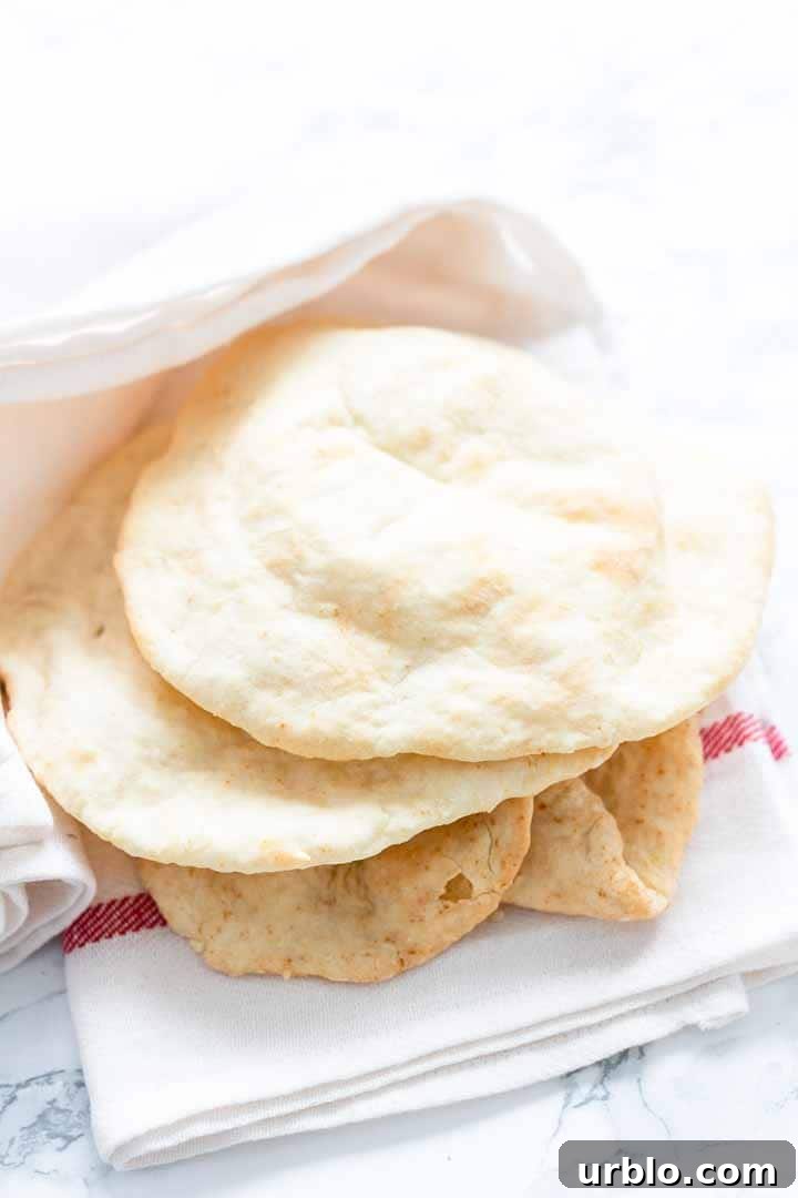 Flour tortilla flatbreads in an Air Fryer or stacked.
