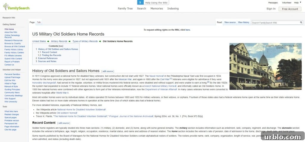 FamilySearch Wiki Screenshot
