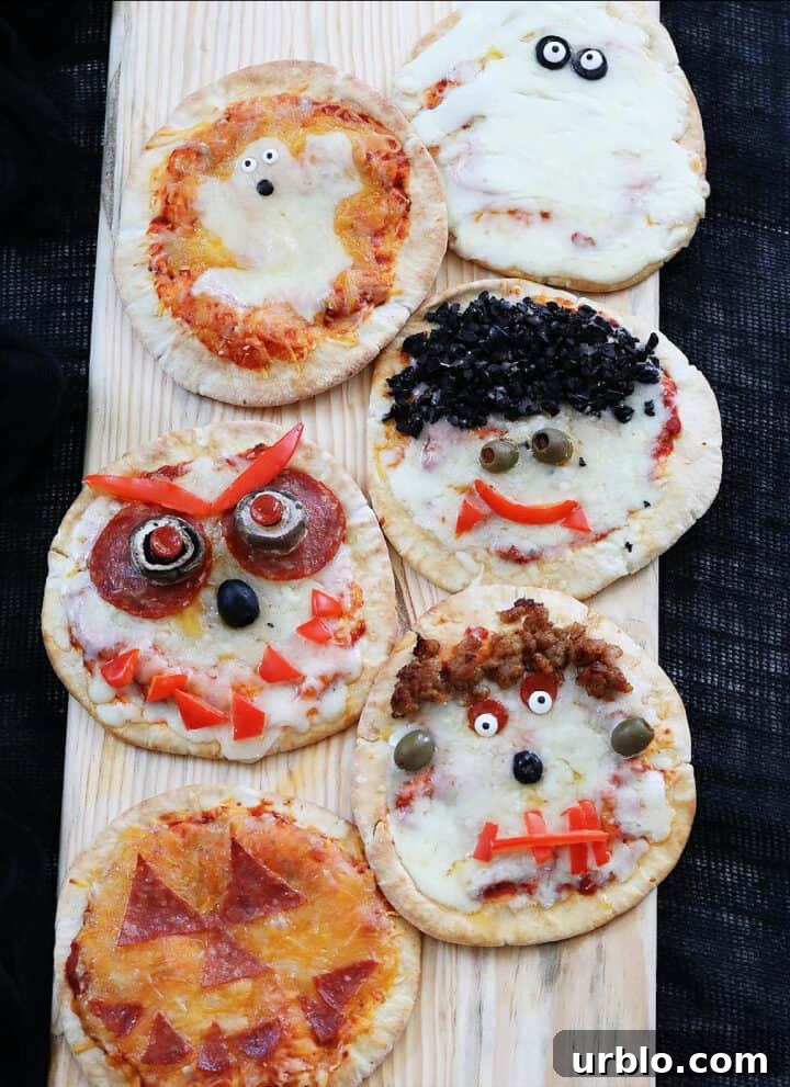 Halloween pizza