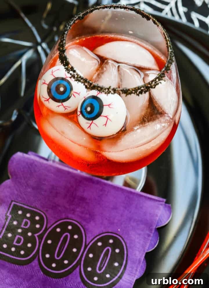 Halloween Aperol cocktails