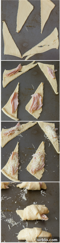 Ham and Cheese Croissants Ham and Cheese Croissants
