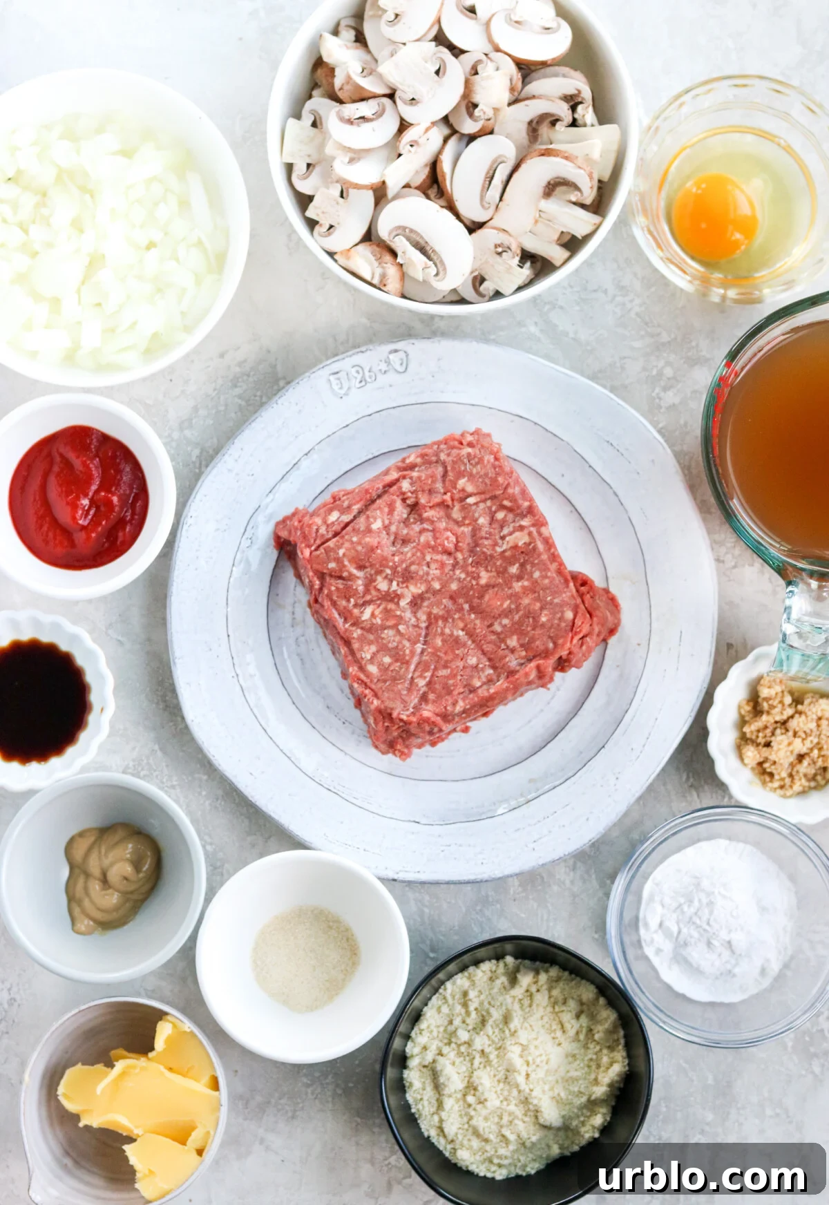 ingredients to make Salisbury steak