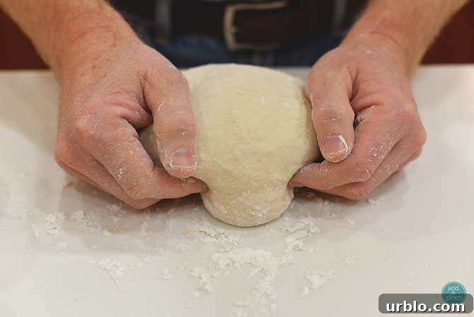 Kneaded pretzel dough