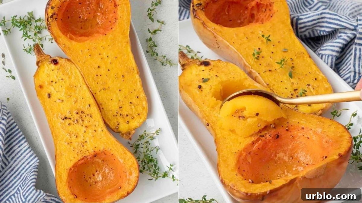 Butternut Squash Recipes: Soups, Sides & Cozy Seasonal Meals 3 Roasted butternut squash halves