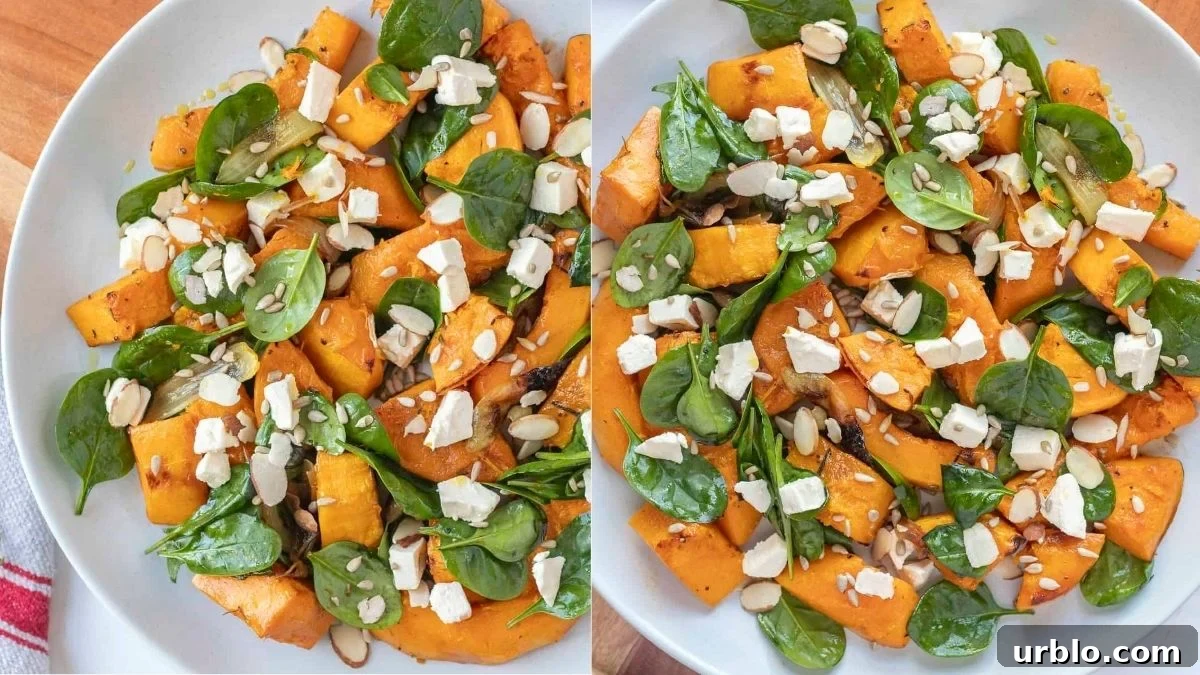 Butternut Squash Recipes: Soups, Sides & Cozy Seasonal Meals 7 Roasted butternut squash feta salad