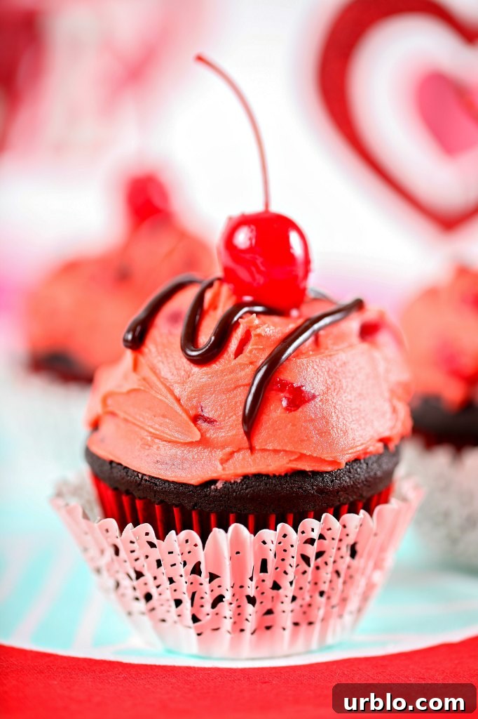 Chocolate Cherry Cupcakes