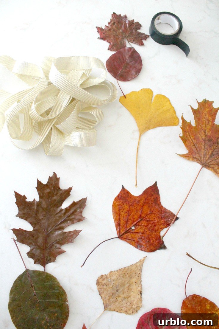 How to Make a Charming Fall Leaves Garland for Your Home 4 Materials