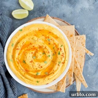 Roasted sweet potato hummus.