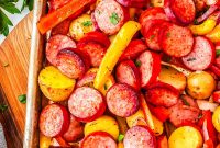 Sheet Pan Smoked Sausage with Roasted Potatoes