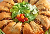 Cheesy Taco Ring with Crescent Roll Crust