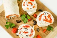 Creamy Ranch Pinwheels with Roasted Red Peppers Appetizer