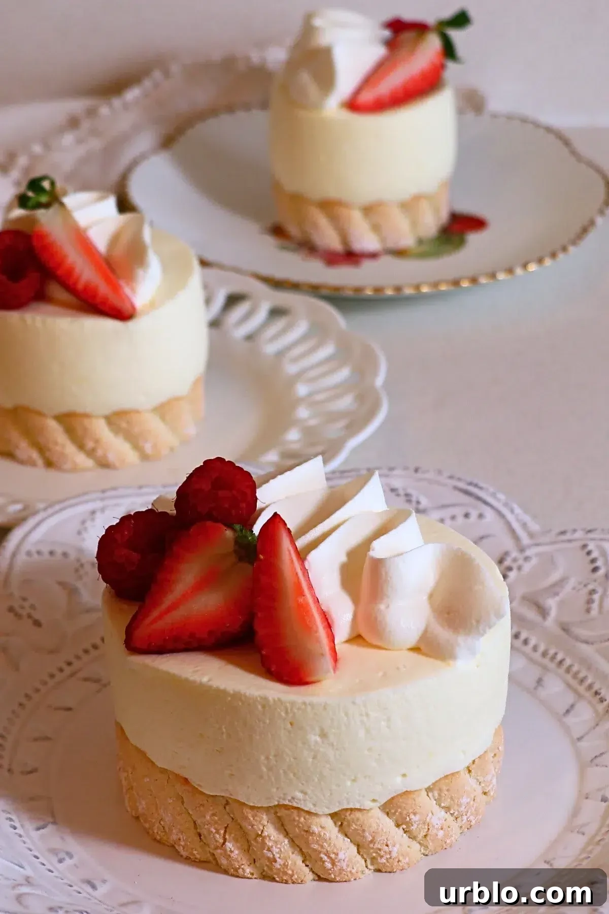 Silky Lemon Mousse Recipe with Fresh Citrus Zest 19 lemon mousse cakes decorated with fresh berries and whipped cream
