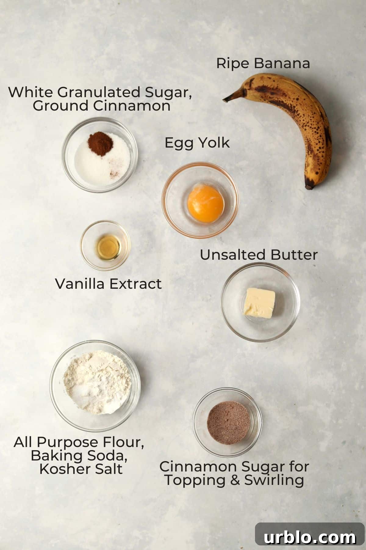 Single-Serve Cinnamon Swirl Banana Bread for One 3 Ingredients to make small batch banana bread with cinnamon sugar topping.