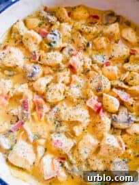 Creamy Dairy-free Bacon and Mushroom Chicken