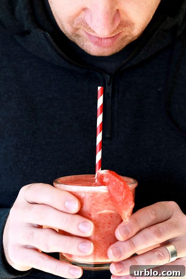 This four ingredient Strawberry Grapefruit Smoothie couldn't be easier! A ruby red grapefruit, strawberries, banana and orange juice are blended together in just seconds to create the perfect easy breakfast or snack. This four ingredient Strawberry Grapefruit Smoothie couldn't be easier! A ruby red grapefruit, strawberries, banana and orange juice are blended together in just seconds to create the perfect easy breakfast or snack.