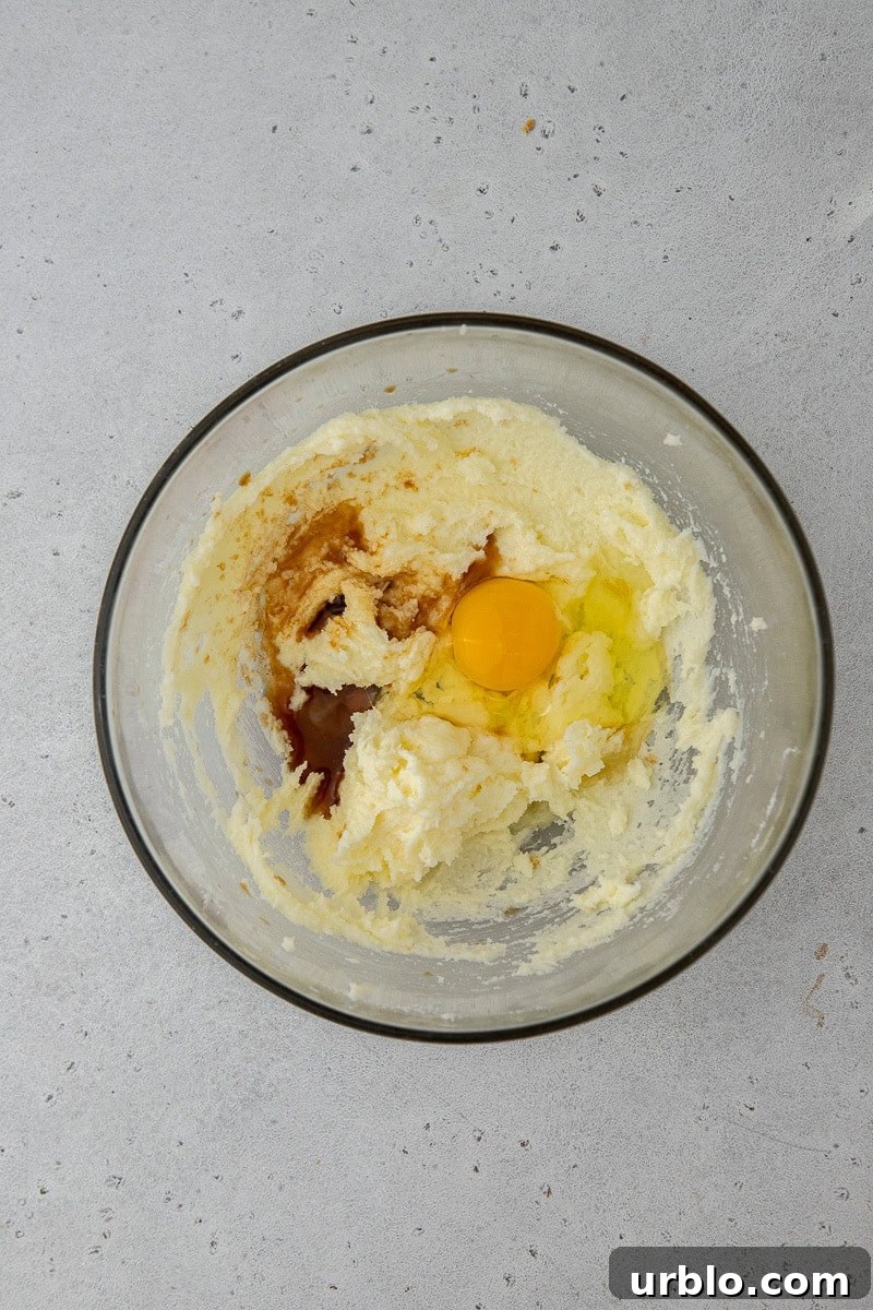 Snickerdoodle Spider Cookies for Halloween 4 Wet ingredients in a bowl