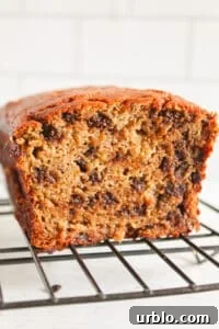 inside of coconut flour banana bread.