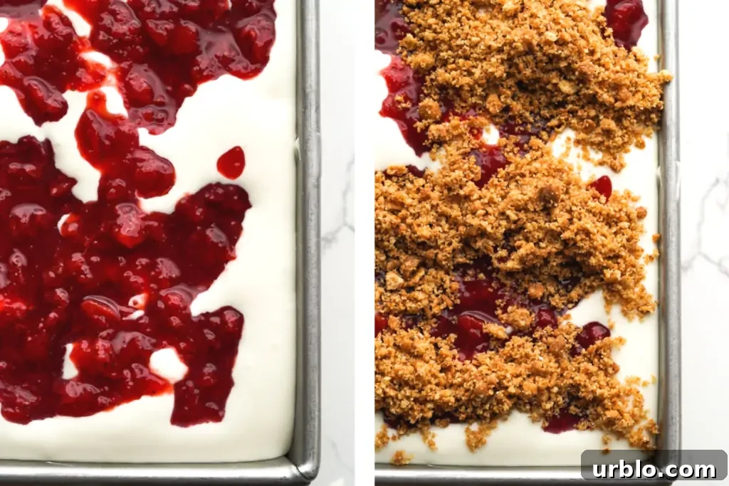 No-Churn Strawberry Cheesecake Ice Cream Recipe 5 strawberry-cheesecake-ice-cream-process