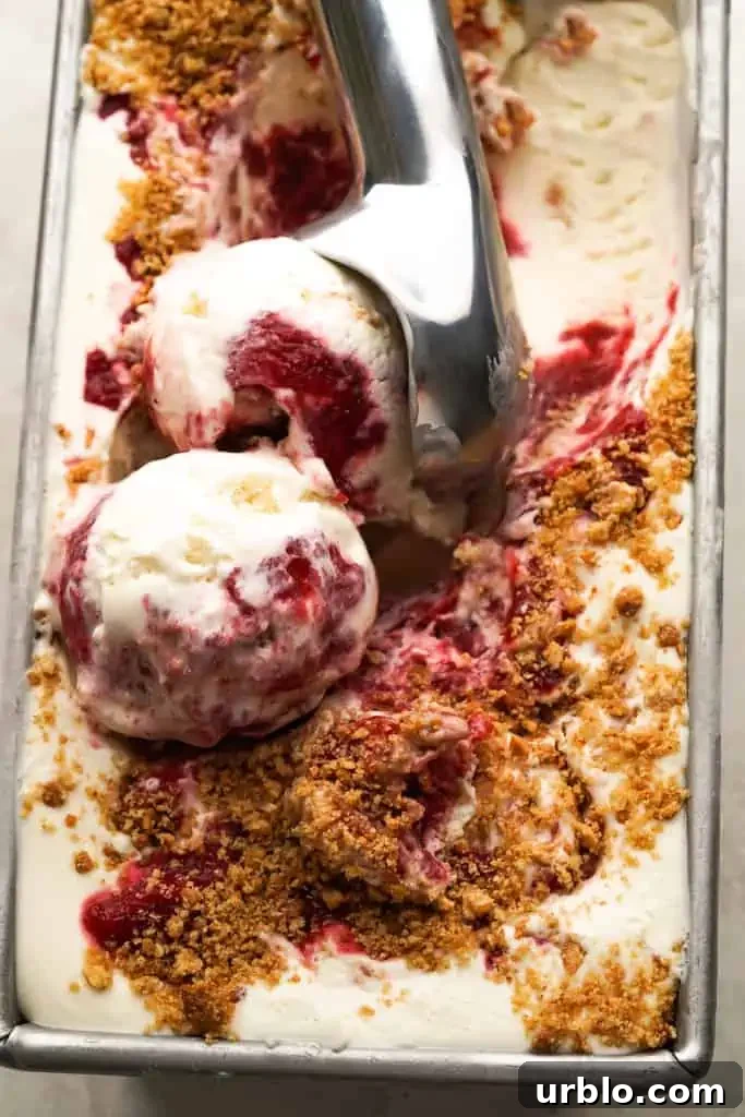 No-Churn Strawberry Cheesecake Ice Cream Recipe 8 no-churn-strawberry-cheesecake-ice-cream