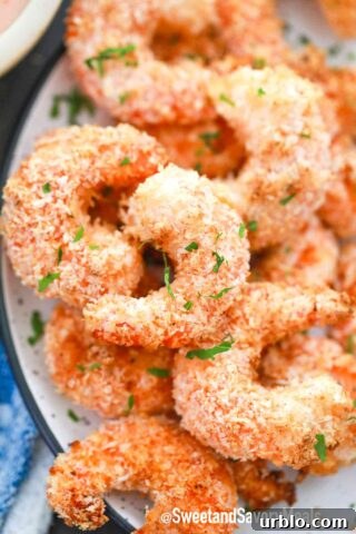 crispy shrimp on a serving plate