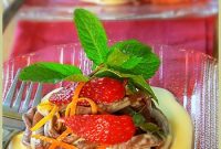 Chocolate Tagliatelle with Orange-Cardamom Custard