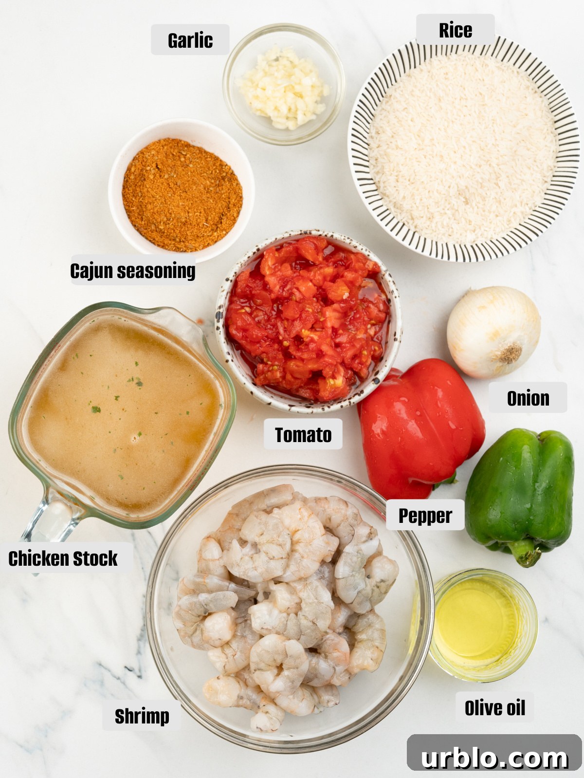 One-Pot Cajun Shrimp and Rice 4 Ingredients for making Cajun Shrimp and Rice